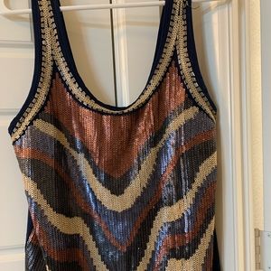 Miss me sequened tank